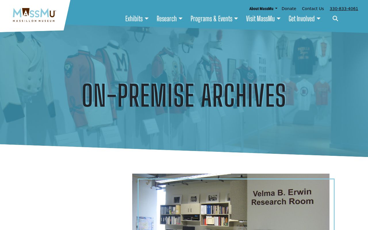 Massillon city directory companion research at Massillon Museum archives