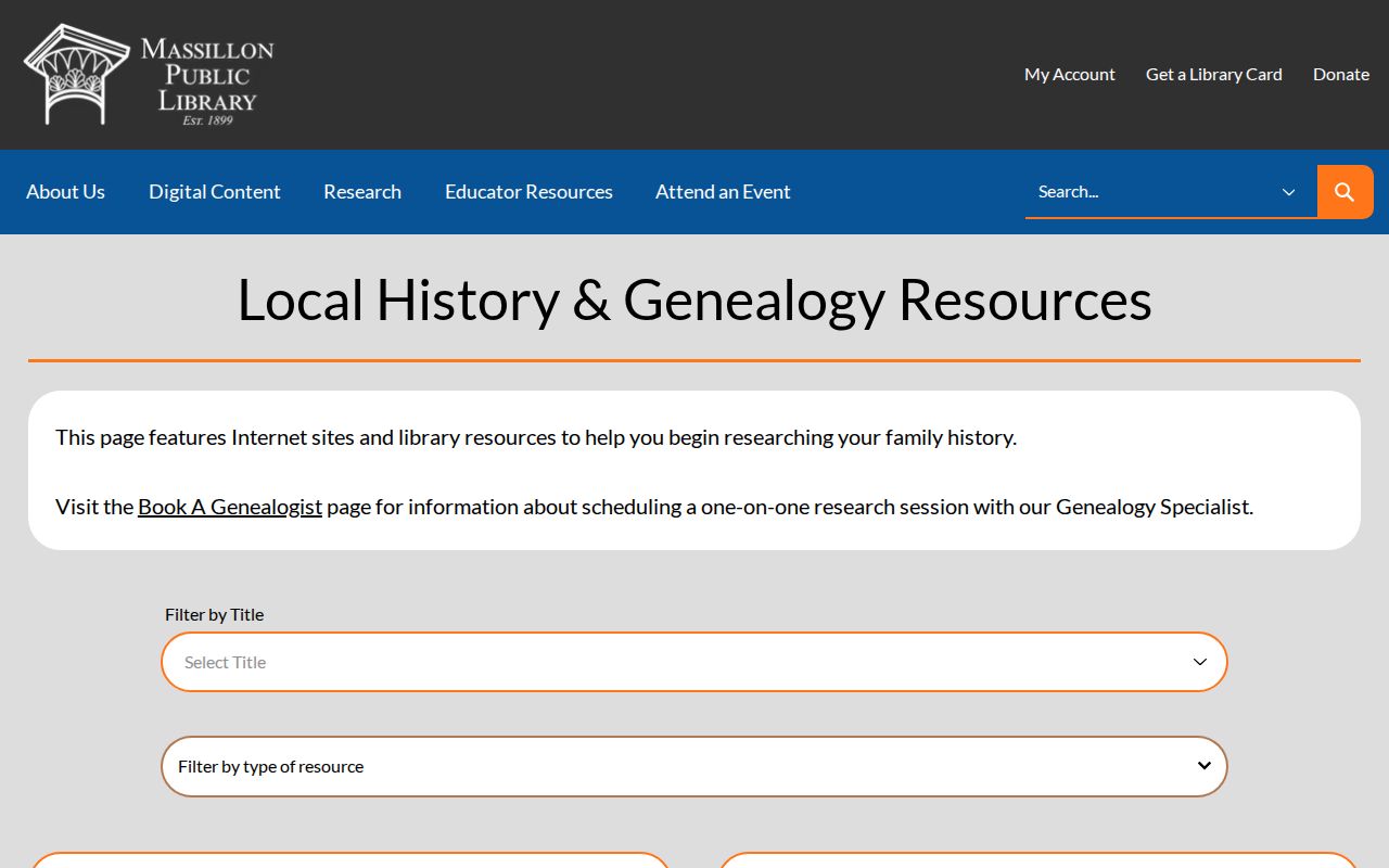 Massillon residents directory local history and genealogy resources
