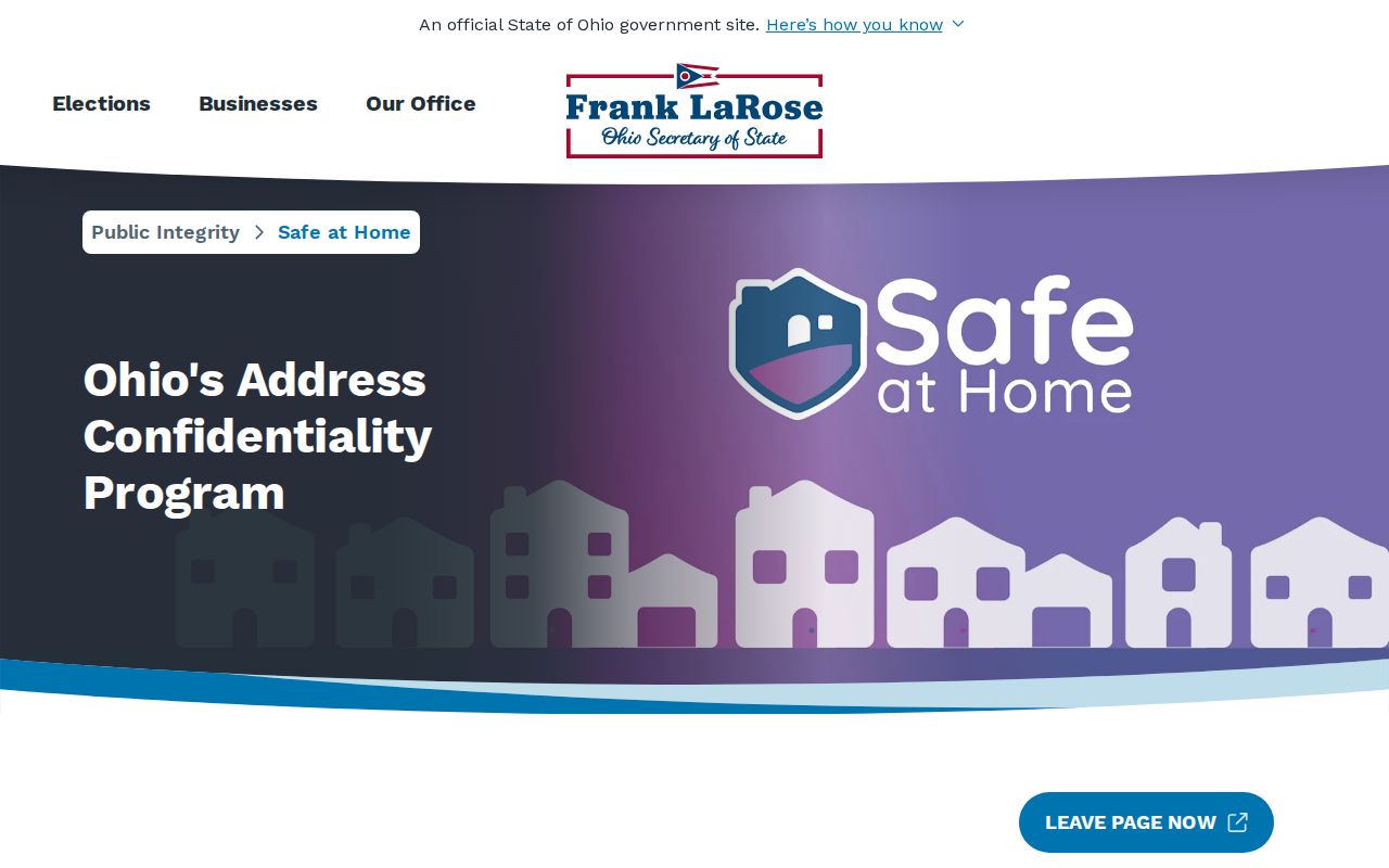 Massillon residents directory Ohio Safe at Home confidentiality program