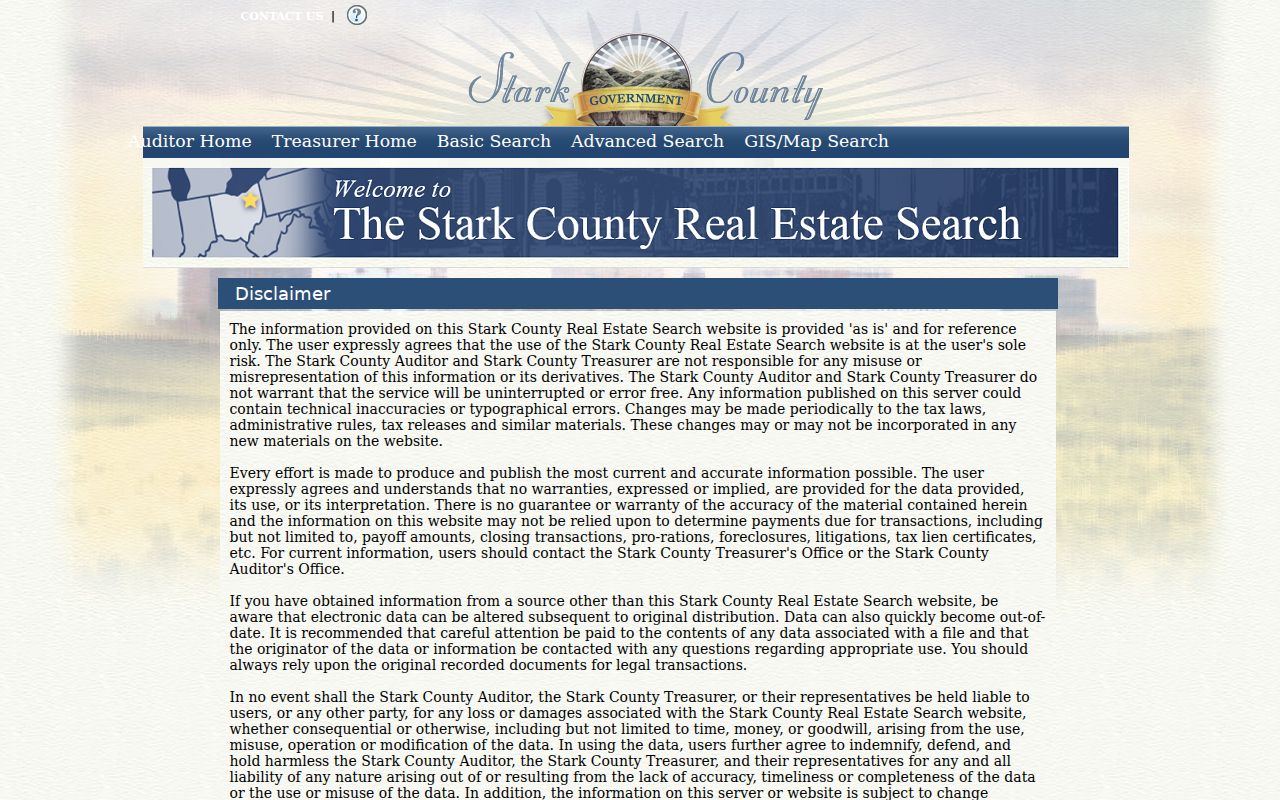 Massillon residents directory Stark County property search screen