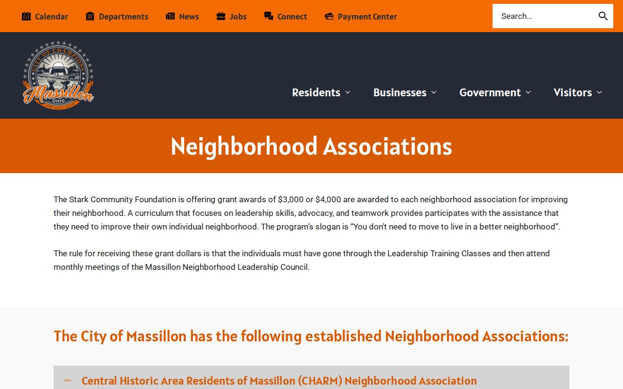 Massillon neighbors community source for neighborhood associations